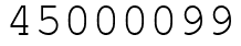 Число 45000099.