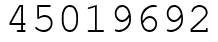 Число 45019692.