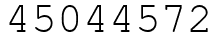 Число 45044572.