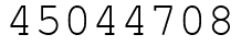Число 45044708.
