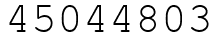 Число 45044803.