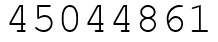 Число 45044861.
