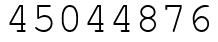 Число 45044876.