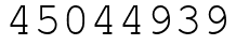 Число 45044939.