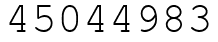 Число 45044983.