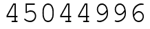 Число 45044996.
