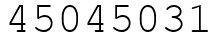 Число 45045031.