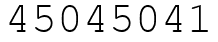 Число 45045041.