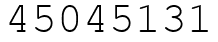 Число 45045131.