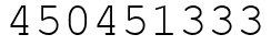 Число 450451333.