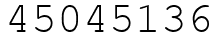 Число 45045136.