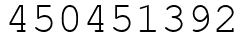 Число 450451392.