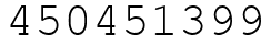 Число 450451399.