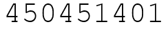 Число 450451401.