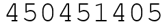 Число 450451405.
