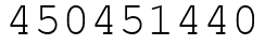Число 450451440.