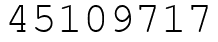 Число 45109717.