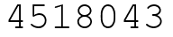 Число 4518043.