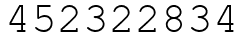 Число 452322834.