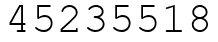Число 45235518.