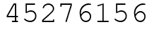 Число 45276156.