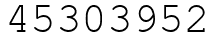 Число 45303952.