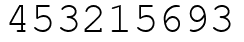 Число 453215693.
