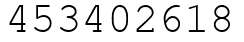 Число 453402618.