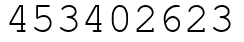 Число 453402623.