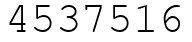 Число 4537516.