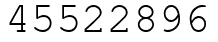 Число 45522896.