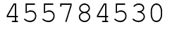Число 455784530.