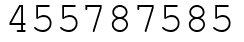 Число 455787585.