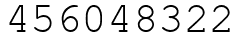 Число 456048322.
