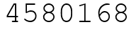 Число 4580168.