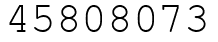 Число 45808073.