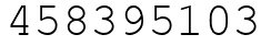 Число 458395103.
