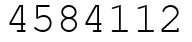 Число 4584112.