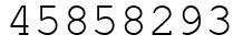 Число 45858293.