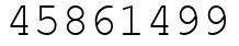 Число 45861499.