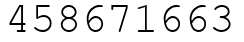 Число 458671663.