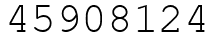 Число 45908124.