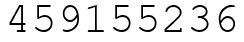 Число 459155236.