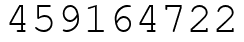 Число 459164722.
