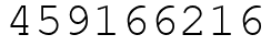 Число 459166216.