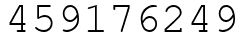 Число 459176249.