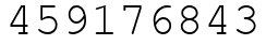 Число 459176843.