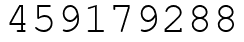 Число 459179288.