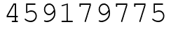 Число 459179775.