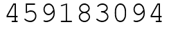 Число 459183094.